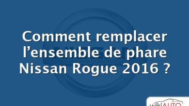 Comment remplacer l’ensemble de phare Nissan Rogue 2016 ?